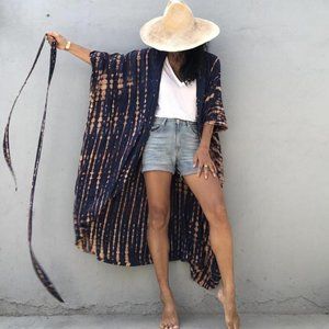 Chelsey Belted Kimono Swim Cover Up by LaceMyLove